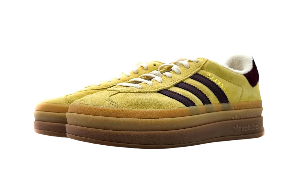 Adidas Gazelle Bold Almost Yellow Maroon