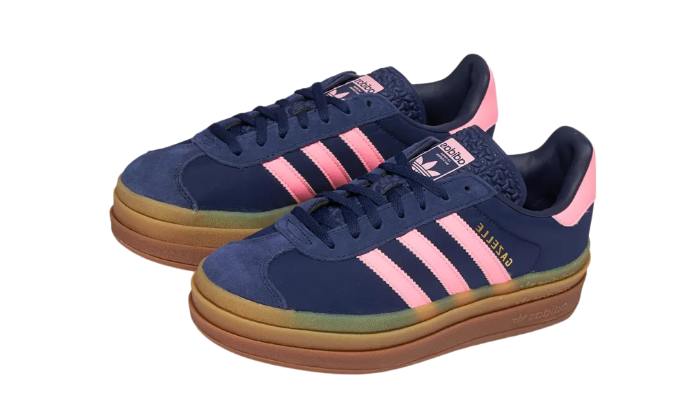 Adidas Gazelle Bold Dark Blue Pink Spark
