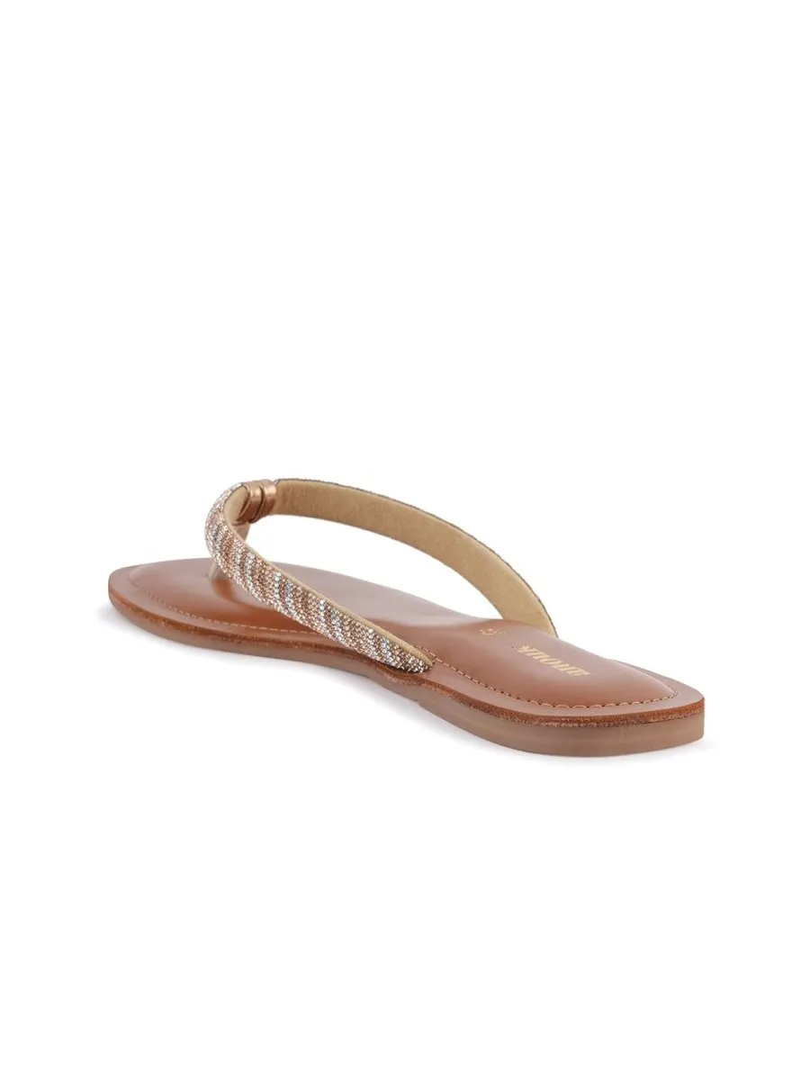 Anouk Embellished Open Toe Flats
