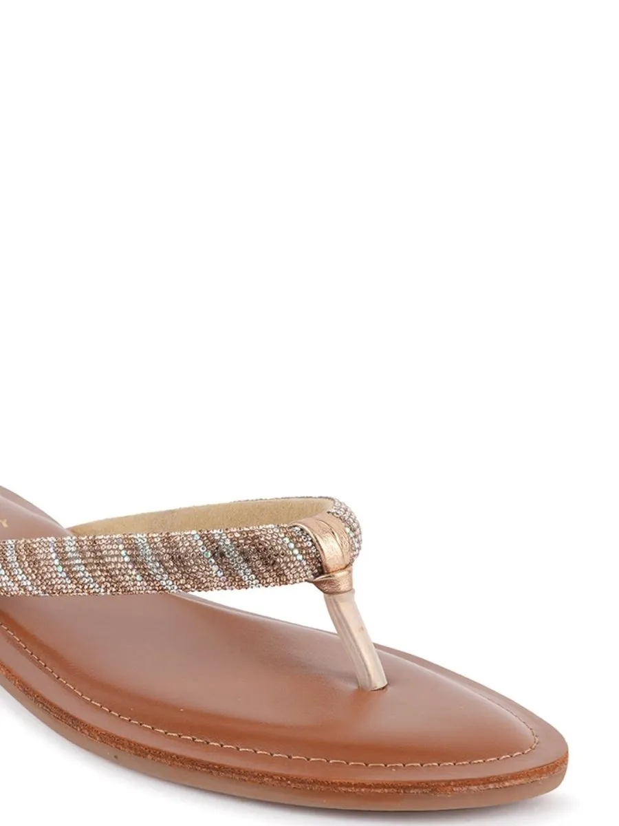 Anouk Embellished Open Toe Flats