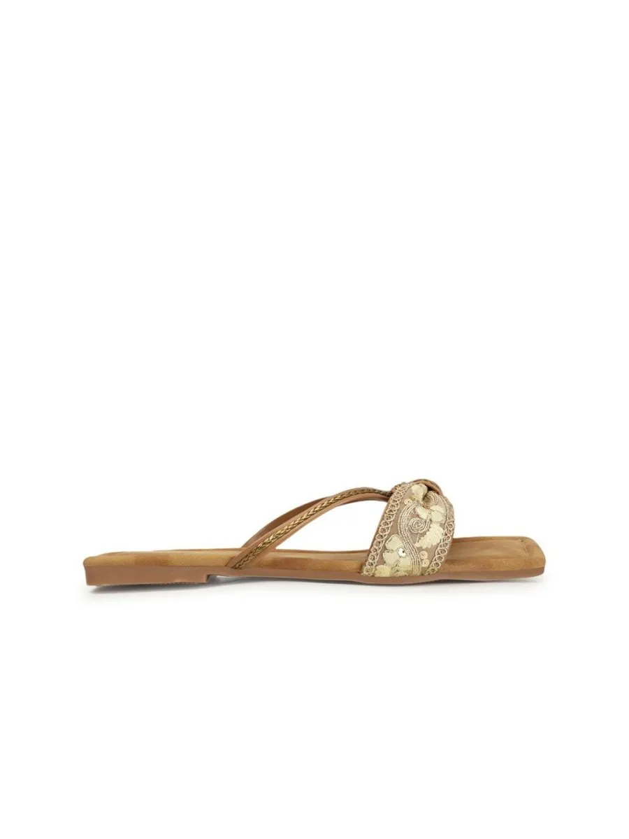 Anouk Women Embellished Open Toe Flats with Bows