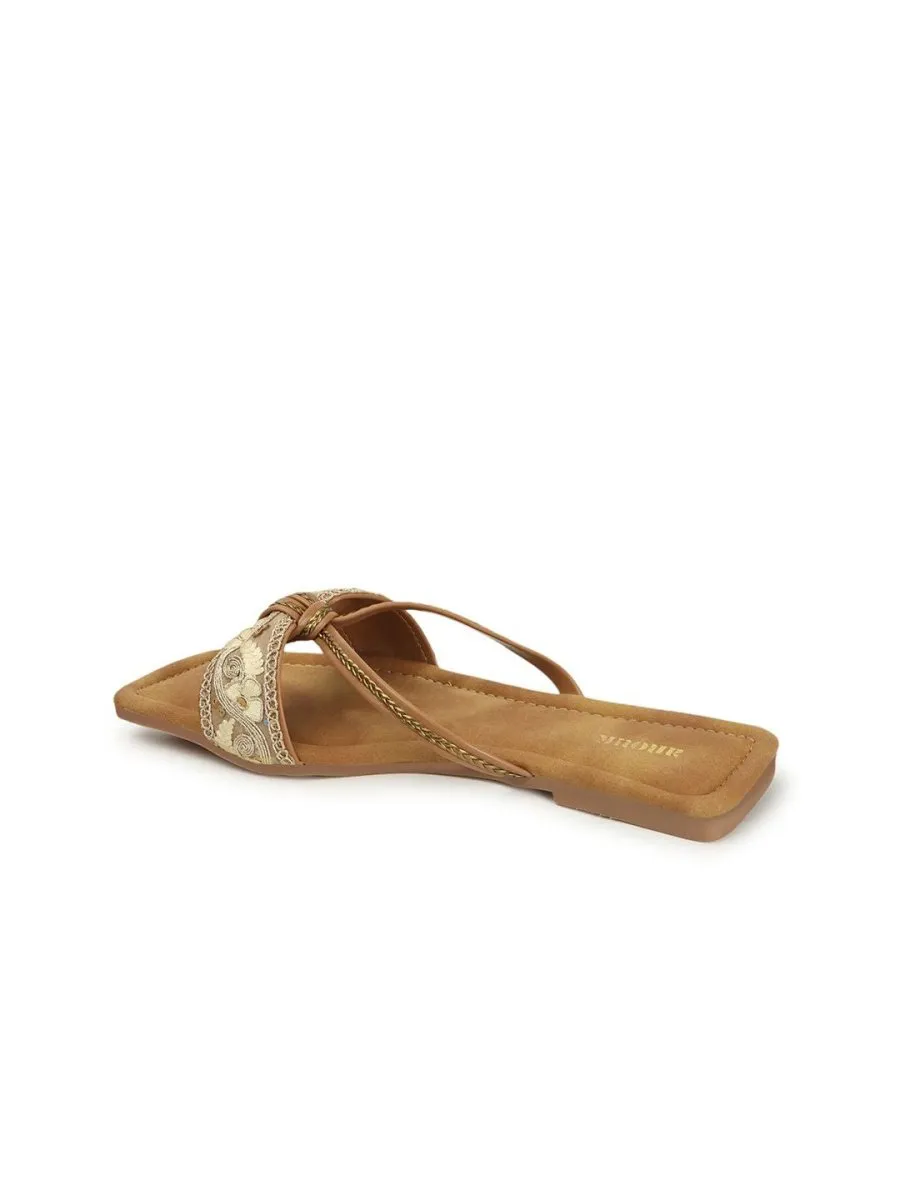 Anouk Women Embellished Open Toe Flats with Bows