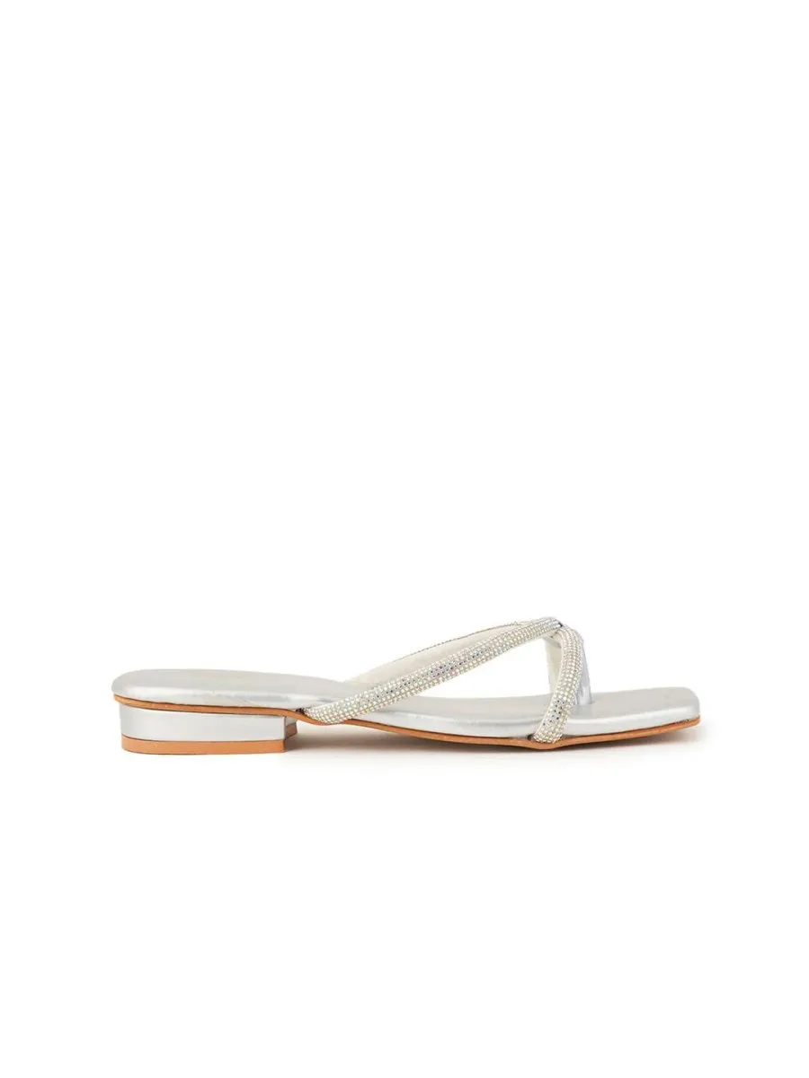 Anouk Women Embellished Square Toe Party Block Sandals