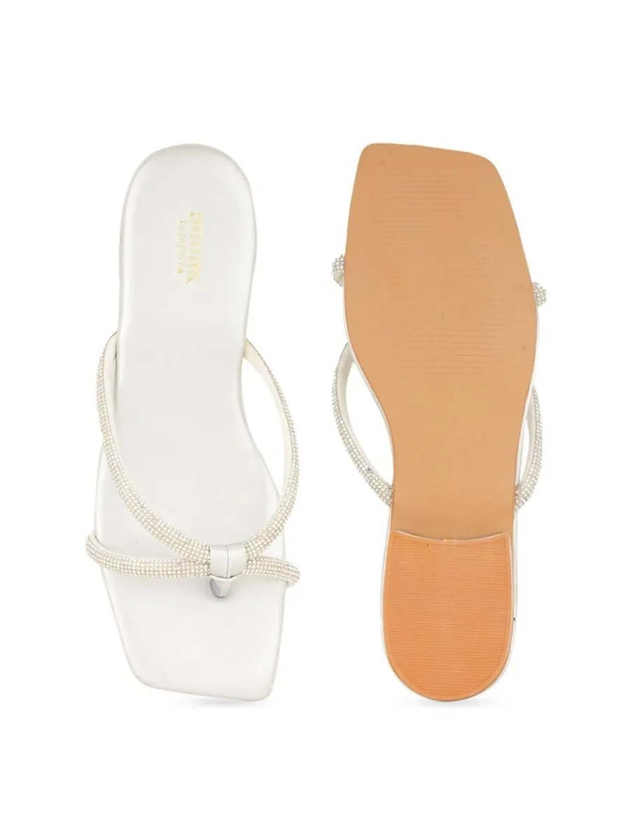 Anouk Women Embellished Square Toe Party Block Sandals