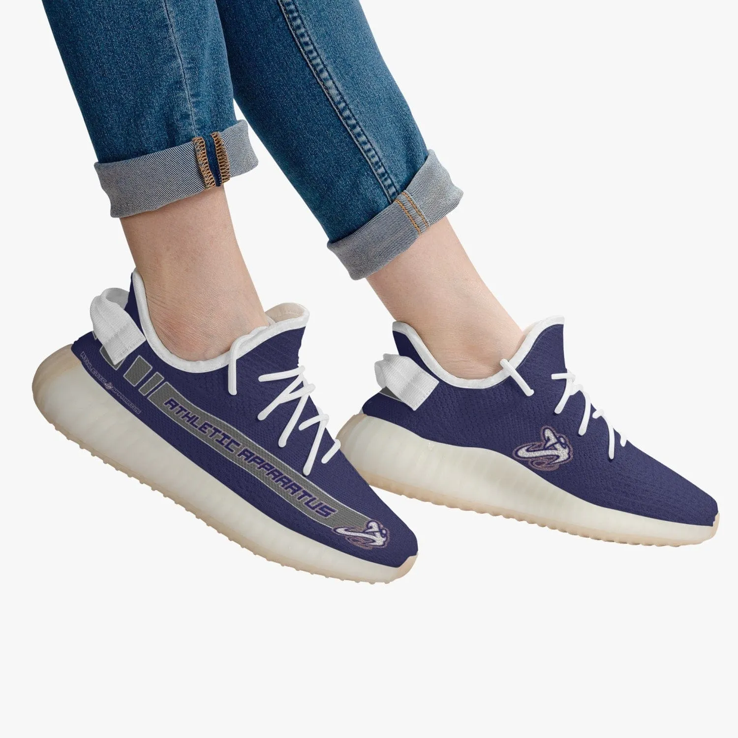 Athletic Apparatus V2 Adult Unisex Mesh Knit Sneakers - Navy 1