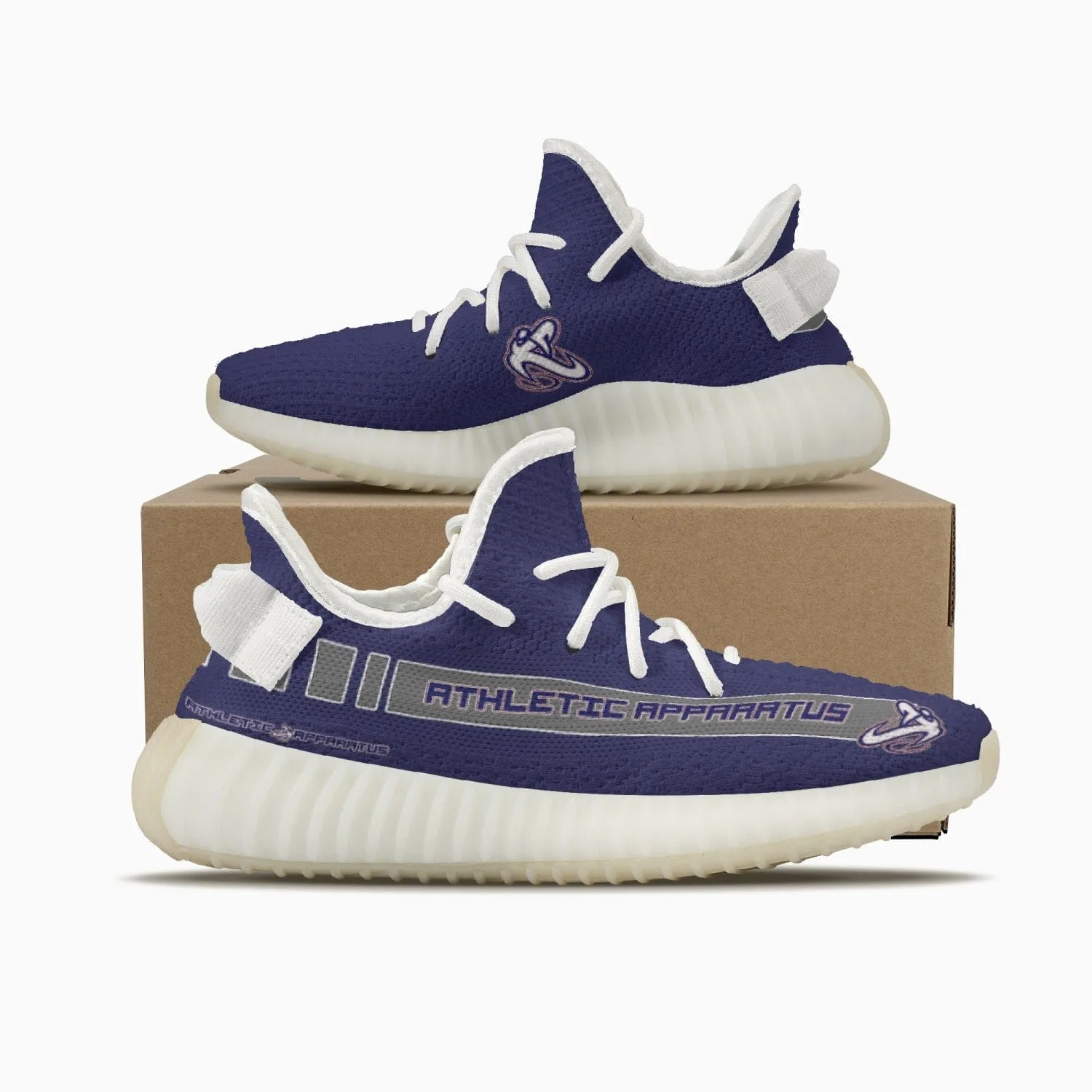 Athletic Apparatus V2 Adult Unisex Mesh Knit Sneakers - Navy 1