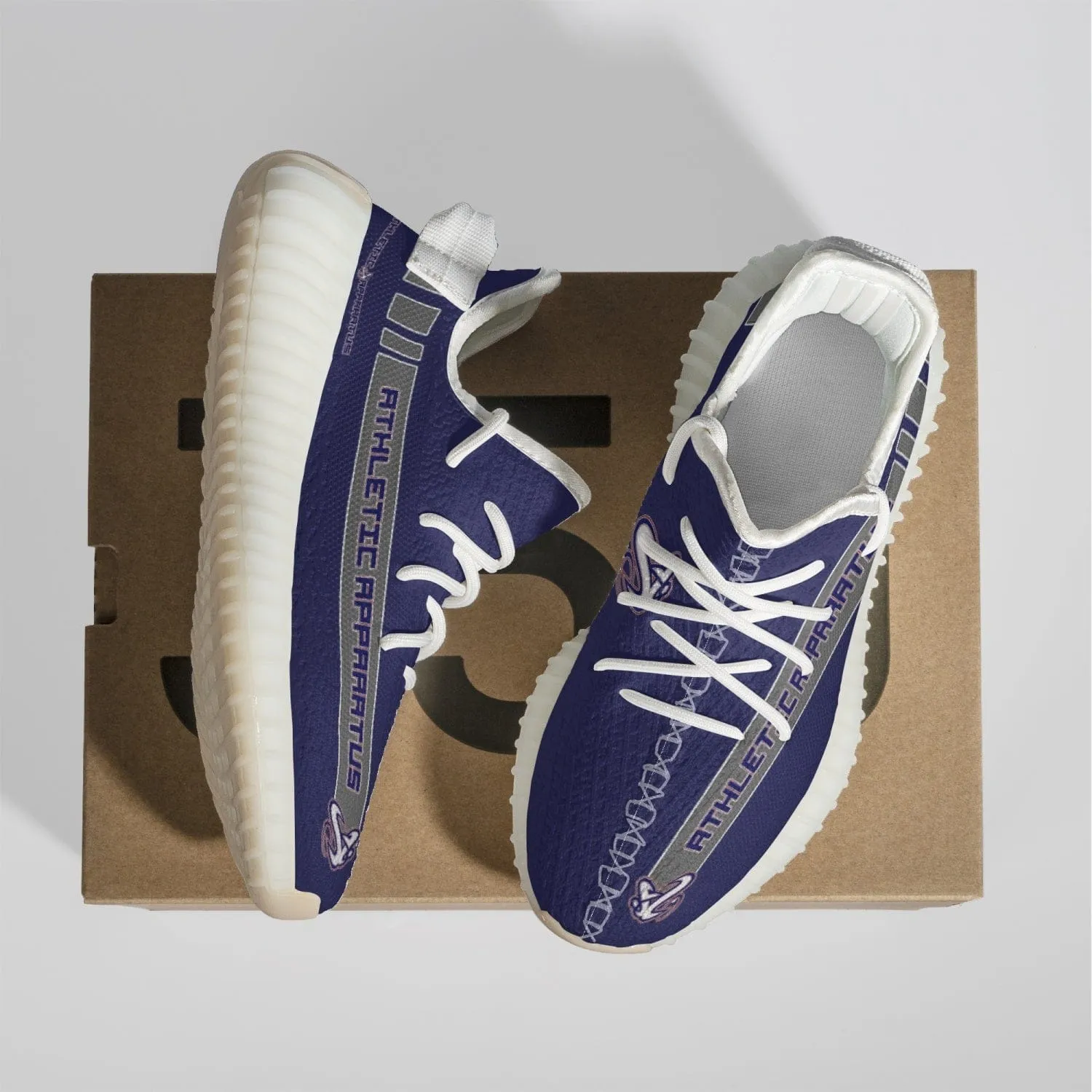 Athletic Apparatus V2 Adult Unisex Mesh Knit Sneakers - Navy 1