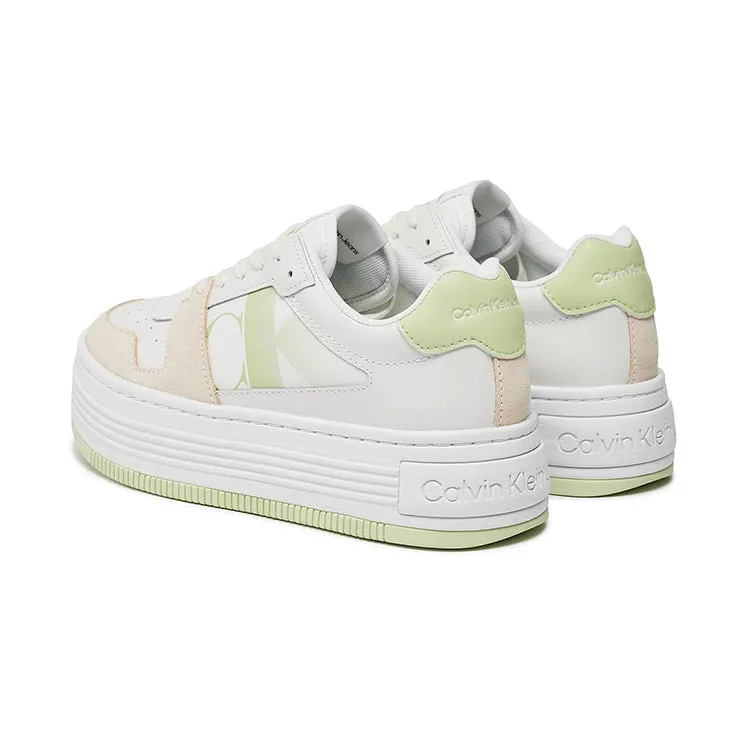 Bold Flatform Sneakers - White Multi