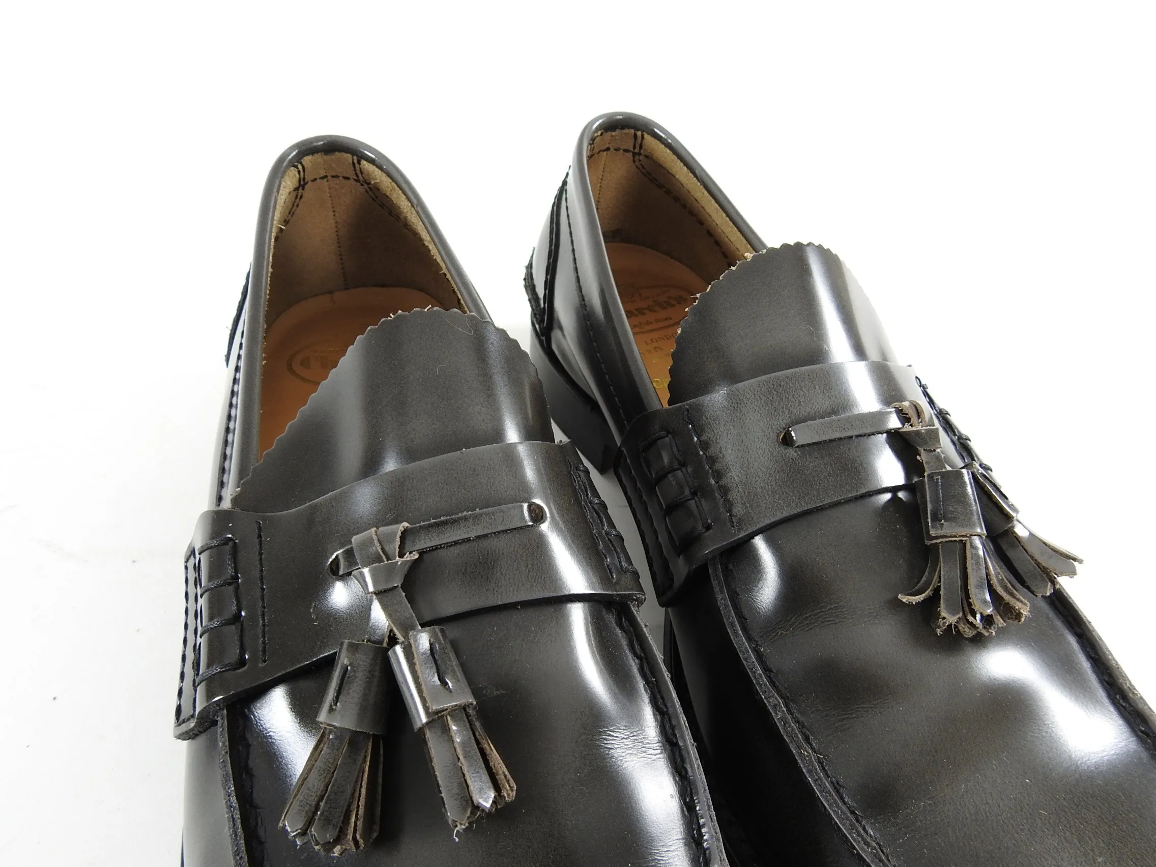 Church’s Dark Grey Tassel Slip on Loafer Shoes -  10