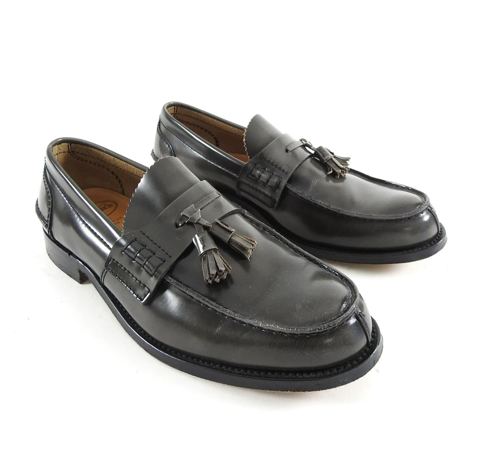 Church’s Dark Grey Tassel Slip on Loafer Shoes -  10
