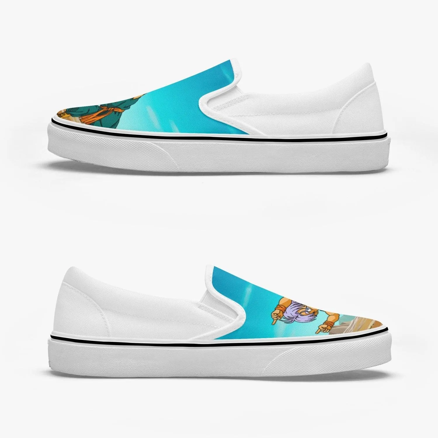Dragon Ball Z Trunks & Goten Fusion Slip Ons Anime Shoes