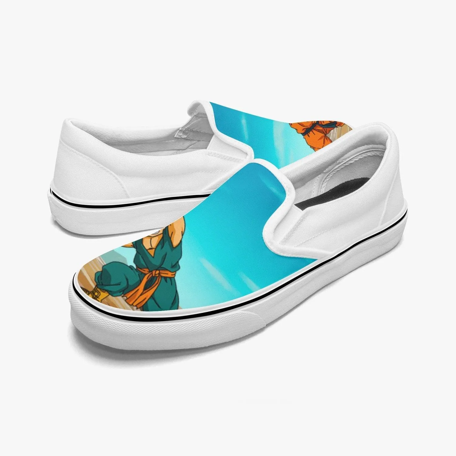Dragon Ball Z Trunks & Goten Fusion Slip Ons Anime Shoes