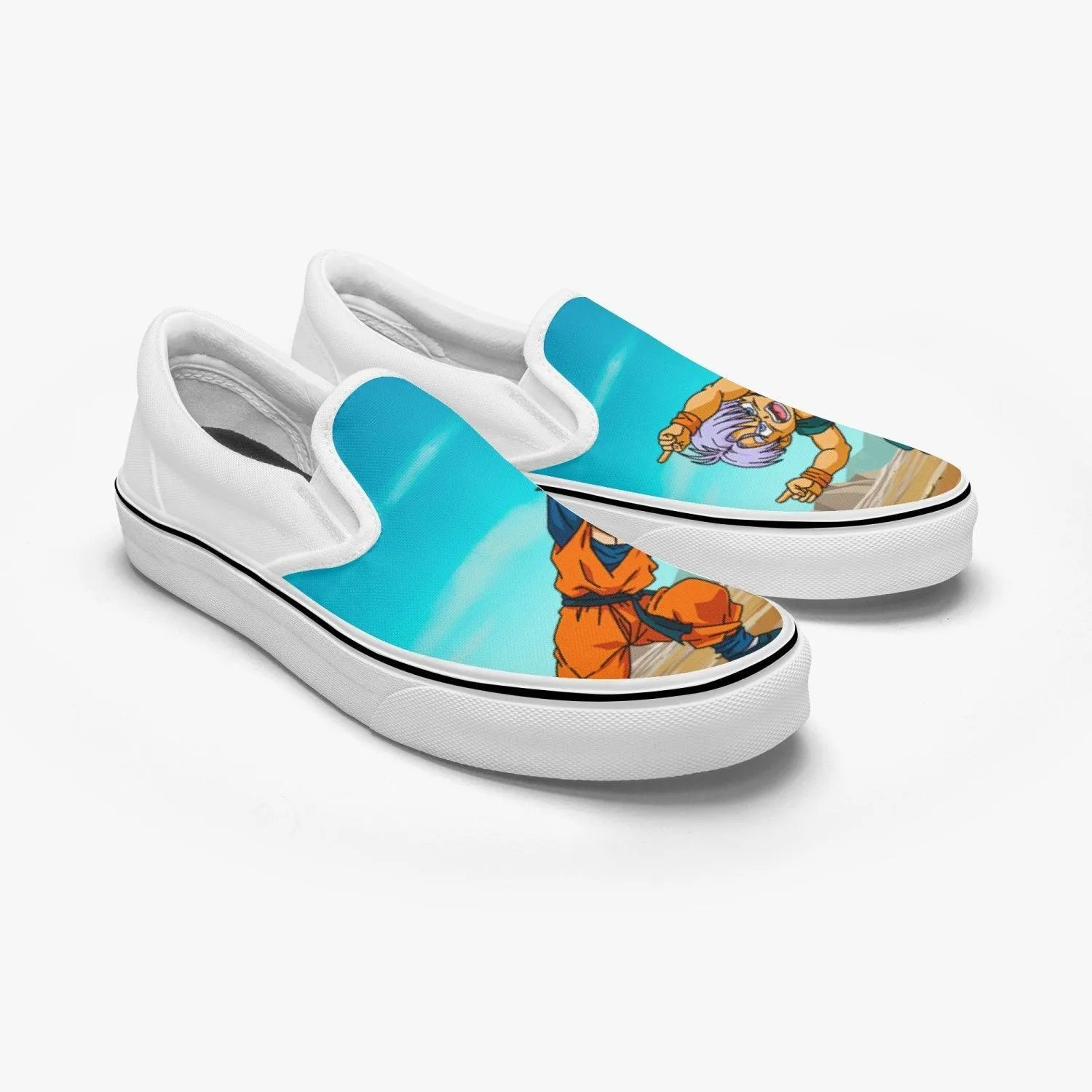 Dragon Ball Z Trunks & Goten Fusion Slip Ons Anime Shoes