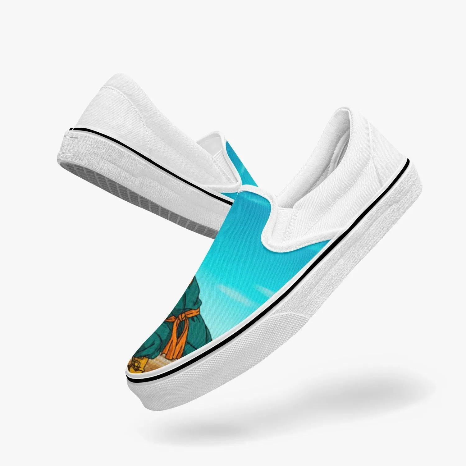 Dragon Ball Z Trunks & Goten Fusion Slip Ons Anime Shoes