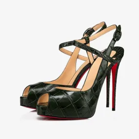 Elegant Leather Stiletto Pump