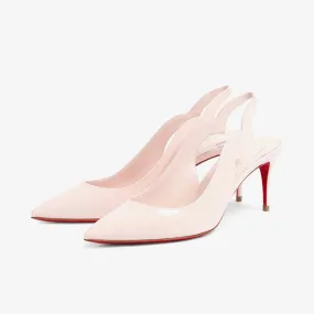 Elegant Light Pink Leather Pumps