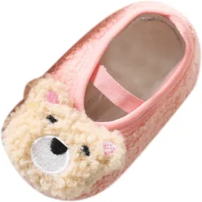 EnJoCho Boys Outdoor Shoes Boys And Girls Cartoon Character Pattern Warm Toddler Shoes Indoor Floor Socks Non Slip Shoes