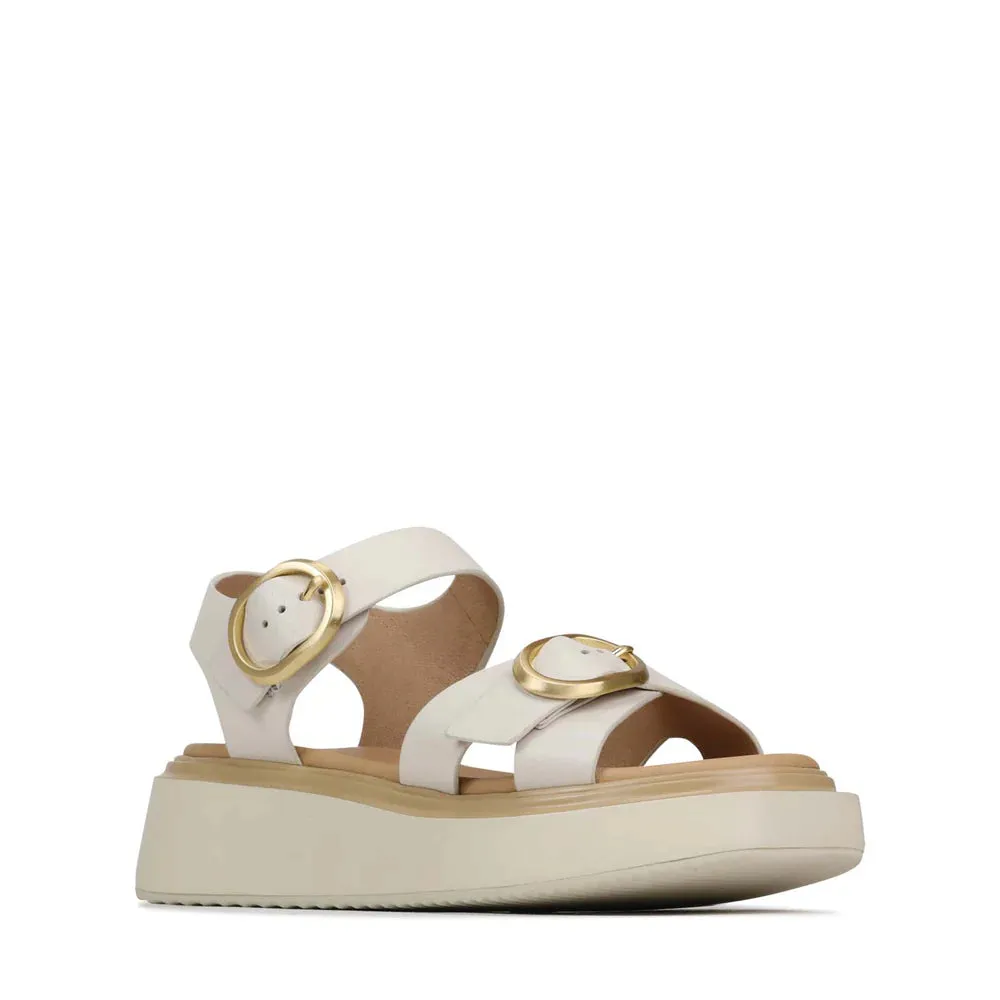EOS - Carese Leather Sandal - Bone