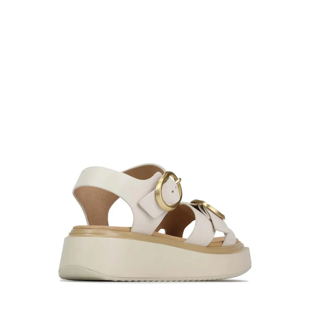 EOS - Carese Leather Sandal - Bone