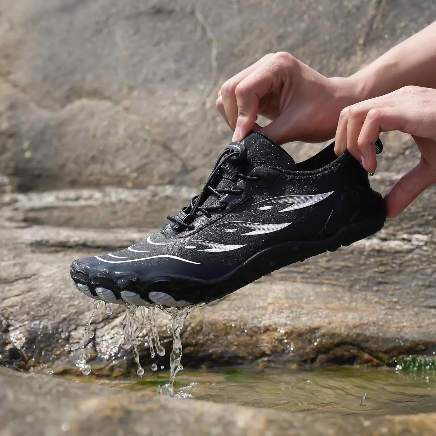 Grounding Shoes for Women Wide Toe Hike Barefoot Water Shoes Men Pro-Healthy & Non-Slip Quick Dry Footwear Lightweight Breathable Running Walking Sneakers Unisex