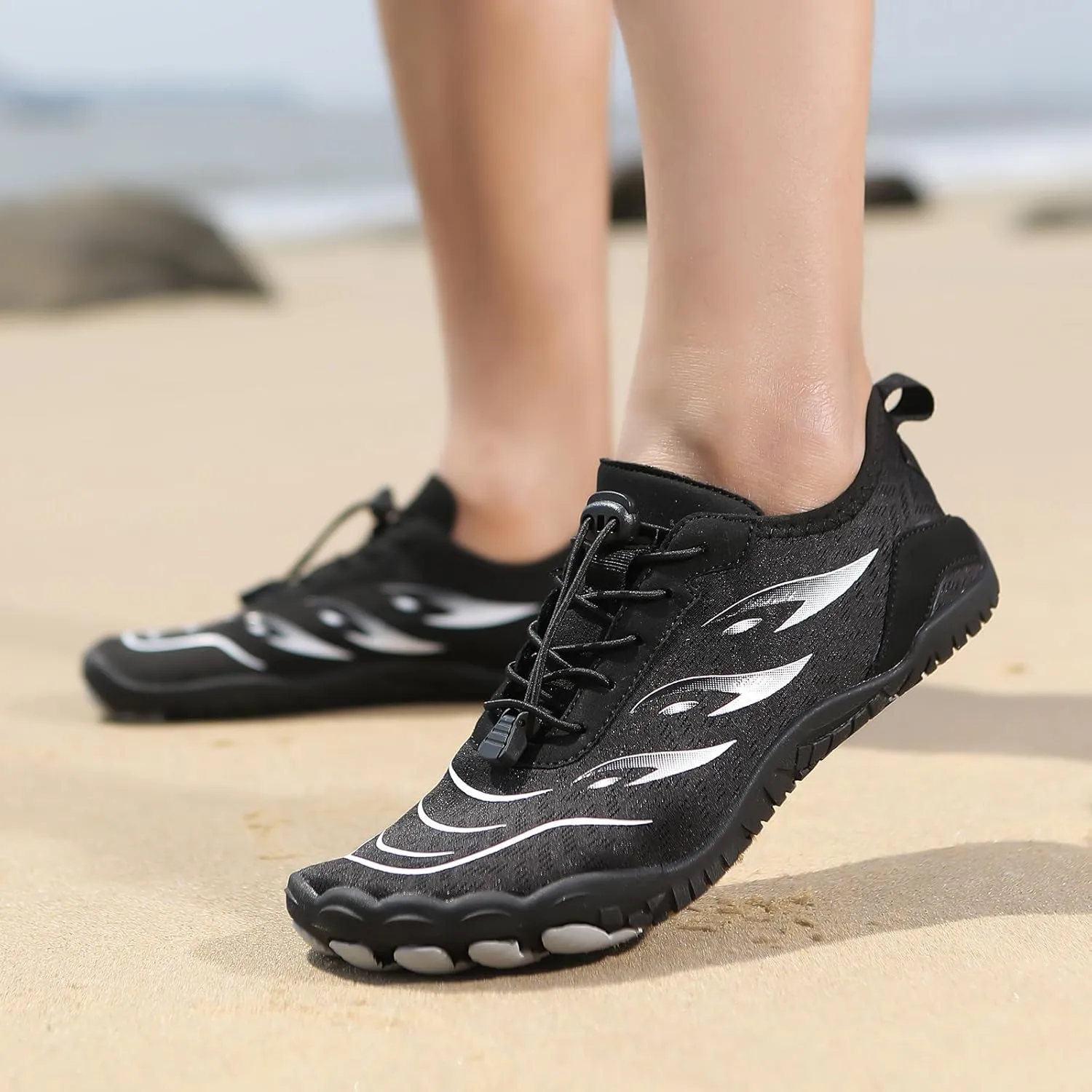 Grounding Shoes for Women Wide Toe Hike Barefoot Water Shoes Men Pro-Healthy & Non-Slip Quick Dry Footwear Lightweight Breathable Running Walking Sneakers Unisex