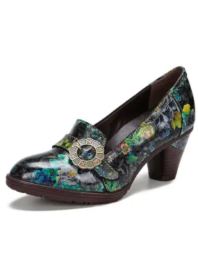 Hand Painted Colorful Elegant Shoes