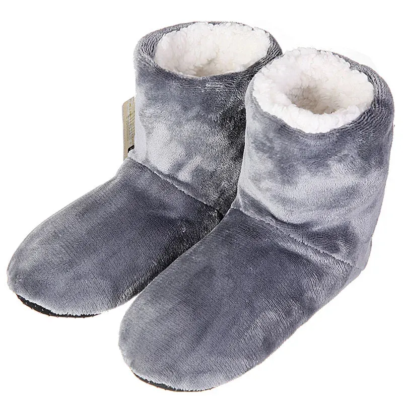 High Quality Winter Warm Shoes Skid Soft Bottom Indoor Home Shoes Warm Plush Indoor Boots For Men Women Floors Shoes