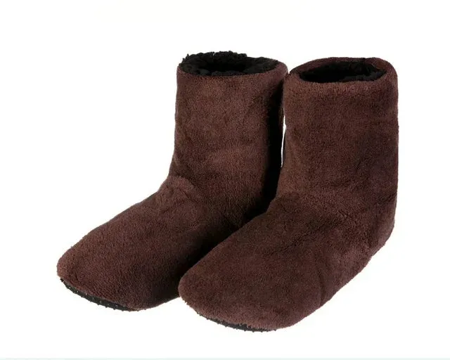 High Quality Winter Warm Shoes Skid Soft Bottom Indoor Home Shoes Warm Plush Indoor Boots For Men Women Floors Shoes