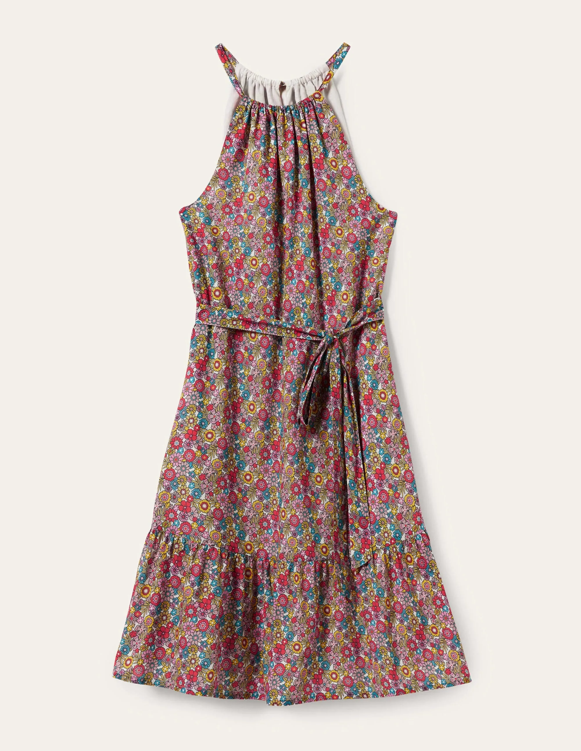 Ingrid Halterneck Dress-Multi, Bloom Garden