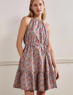 Ingrid Halterneck Dress-Multi, Bloom Garden