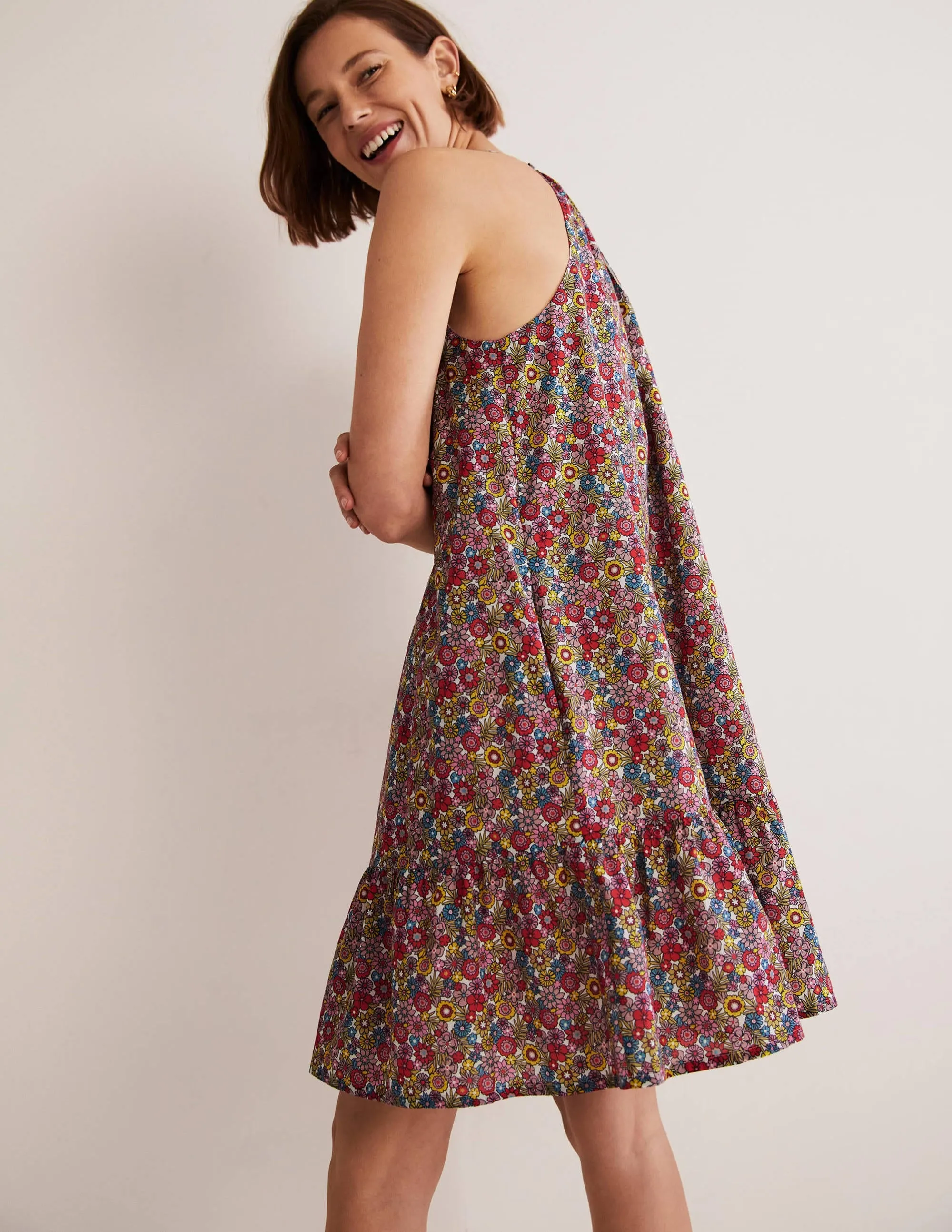 Ingrid Halterneck Dress-Multi, Bloom Garden