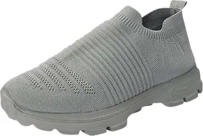 Ladmiple Walking Shoes Women Arch Support Slip On Sneakers Athletic Running Shoes Casual Comfortable Tennis Workout Sneakers