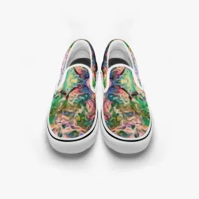 Lurian Wobble Split-Style Psychedelic Slip-On Shoes