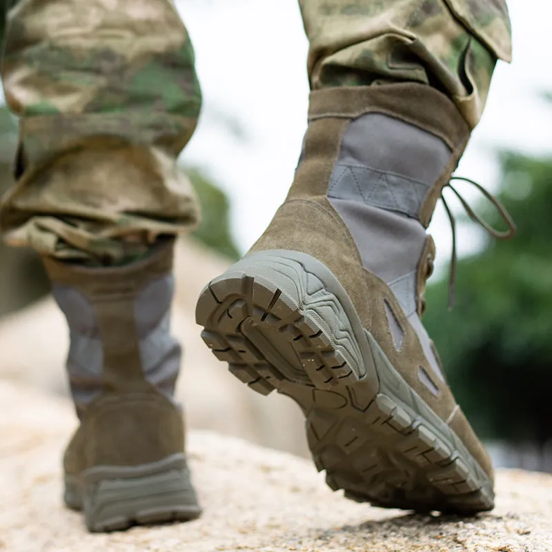 Men's anti-skid tactical boots High cut military combat boots durable desert boots