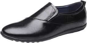 Men's Lightweight Loafers – Breathable Leather Driving Shoes, Flexible & Comfortable Slip-Ons for Wedding and Casual Wear