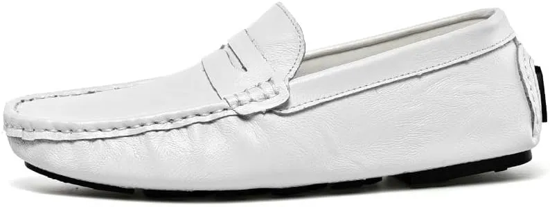 Mens Loafers Penny Driving Style Loafer Vegan Leather Slip Resistant Flexible Lightweight Fashion Wedding Slip-ons