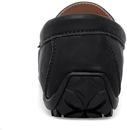 Men's Loafers Round Toe Vegan Leather Penny Loafers Lightweight Slip Resistant Flexible Classic Wedding Slip-ons