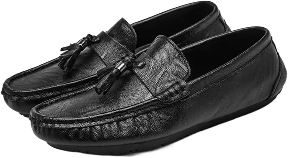New Mens Loafers Penny Loafers Solid Colors Tassel PU Leather Anti-Slip Slip Resistant Comfortable Casual Slip-ons