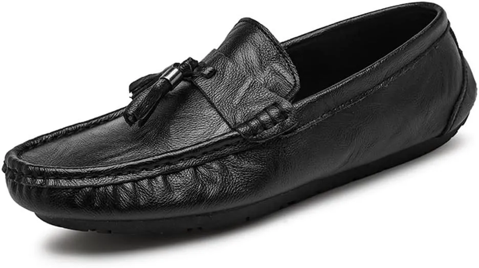 New Mens Loafers Penny Loafers Solid Colors Tassel PU Leather Anti-Slip Slip Resistant Comfortable Casual Slip-ons