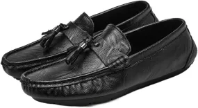 New Mens Loafers Penny Loafers Solid Colors Tassel PU Leather Anti-Slip Slip Resistant Comfortable Casual Slip-ons