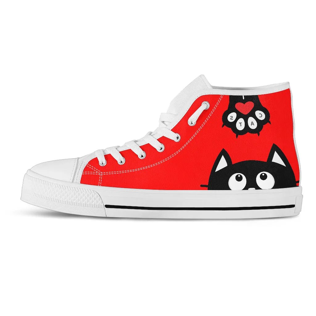 Red Cat Women's High Top Sneakers