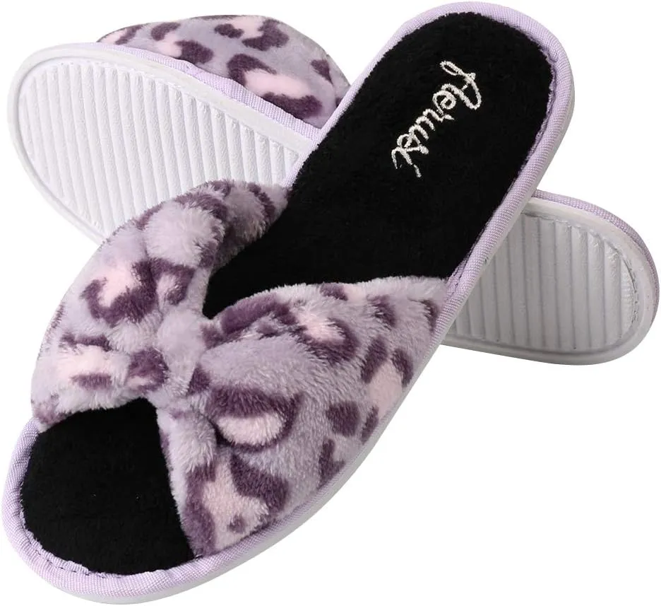 Super Comfy Memory Foam Relaxing Slide Slippers, Slip-on Indoor-Outdoor Spa Sandals with Anti-Skid Soles for Teens, Women