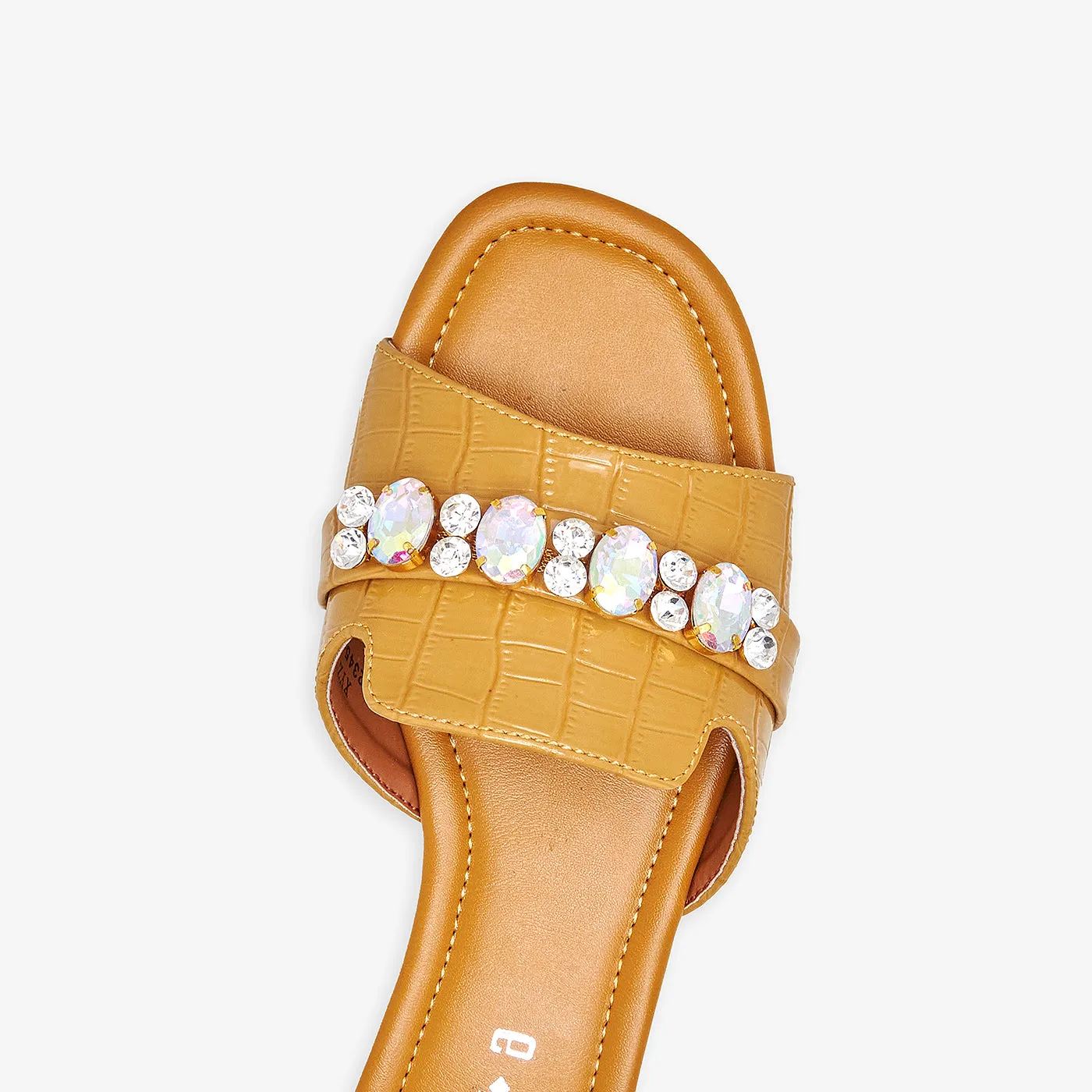 Trim Embellished Flats