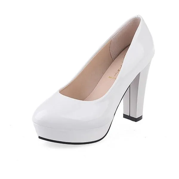 Women'S Pumps Chunky High Heels 66634515