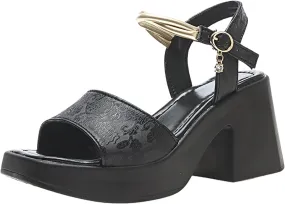 Women's Thick Bottom Chunky Heel High Heel One Strap Casual Sandals Womens Sandals