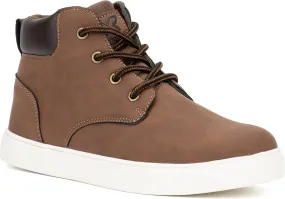 X RAY Boys Drew High Top, Round Toe Sneakers, Rubber Outsole