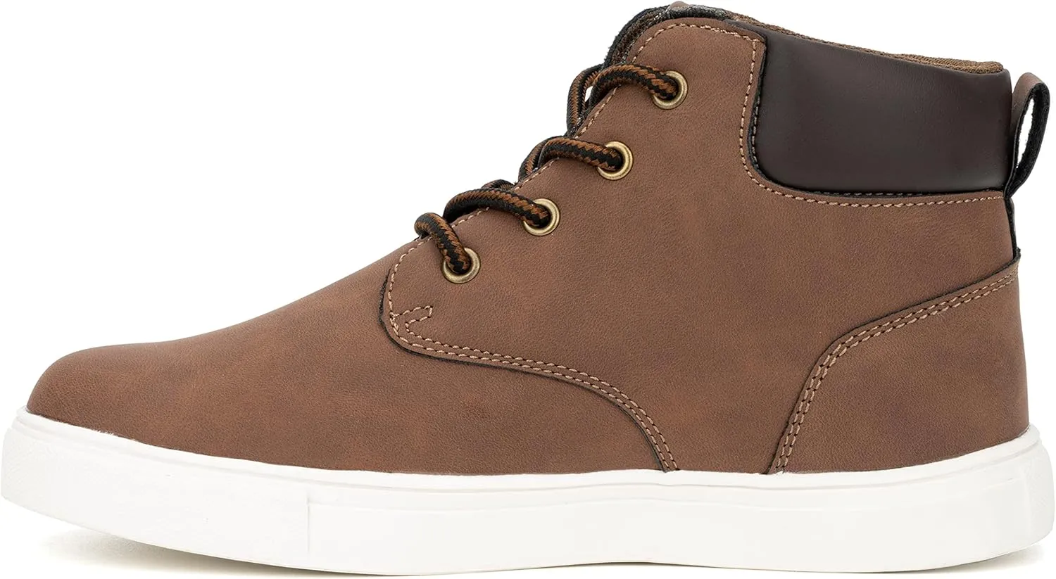 X RAY Boys Drew High Top, Round Toe Sneakers, Rubber Outsole