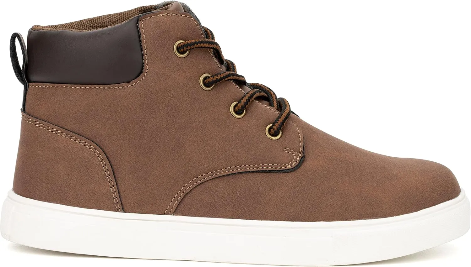 X RAY Boys Drew High Top, Round Toe Sneakers, Rubber Outsole